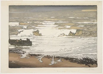 Bølgerne bryder, september tidevand, 1901